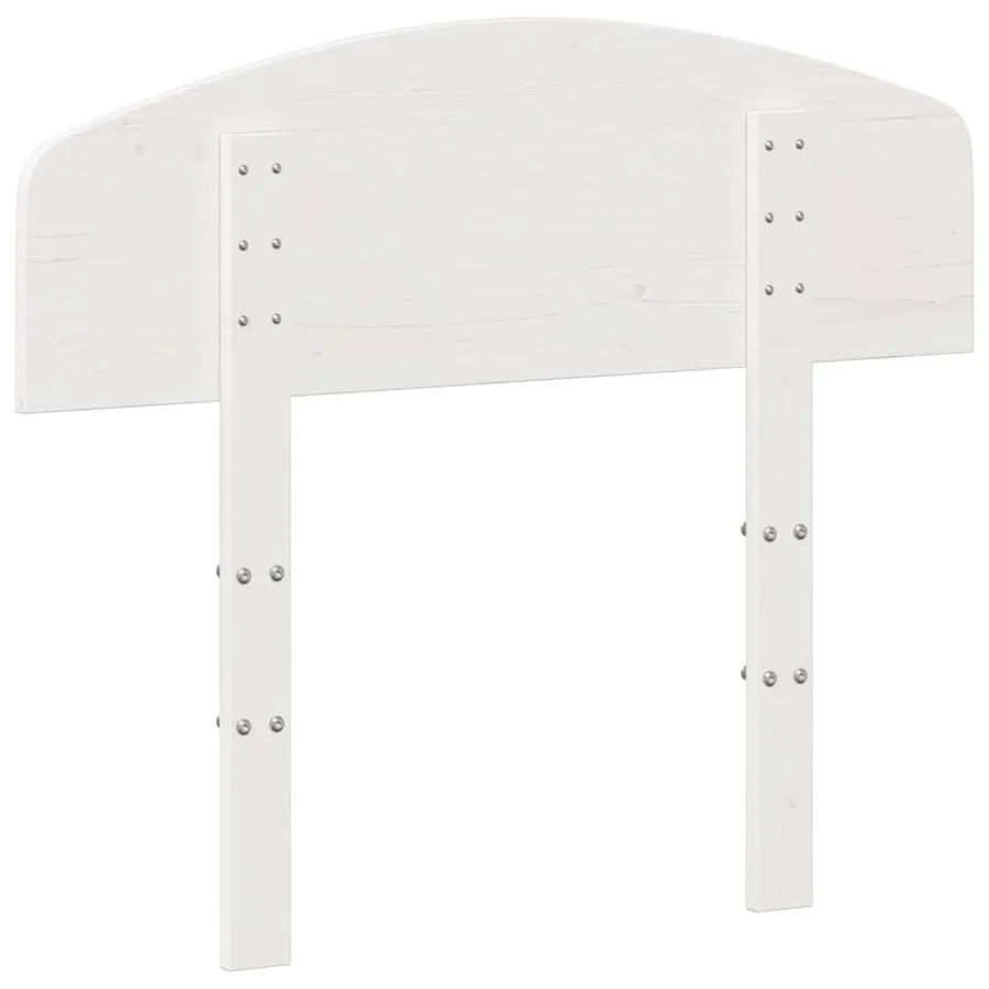 Tête de lit blanc 75 cm bois massif de pin - 6