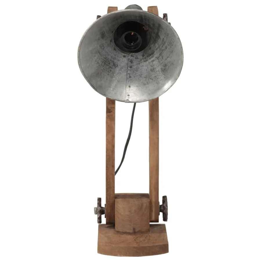 Lampe de bureau 25 W argent vintage 23x13x52 cm E27 - 3