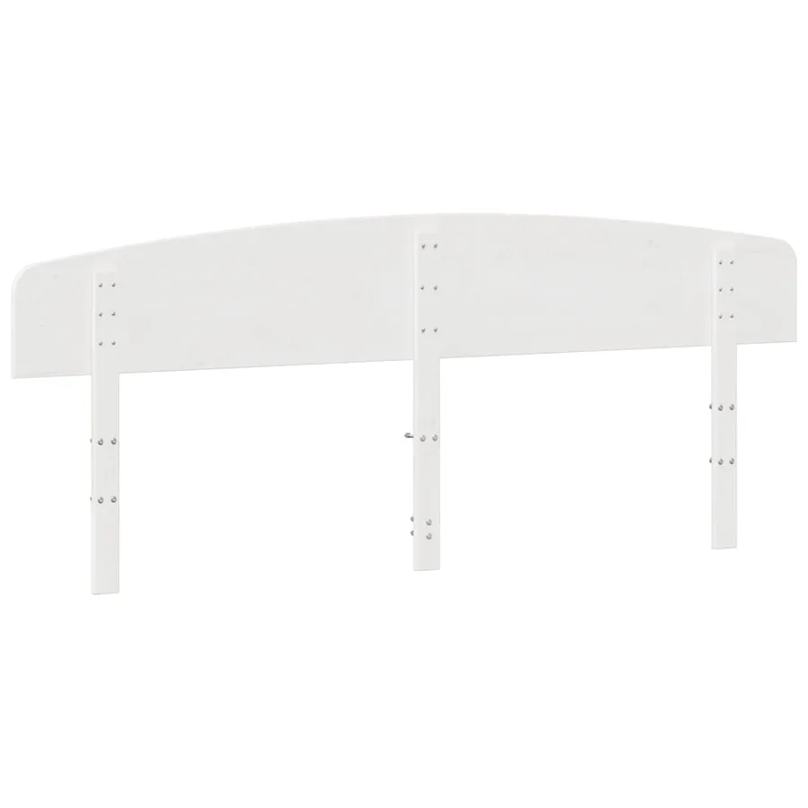 Tête de lit blanc 200 cm bois massif de pin - 6