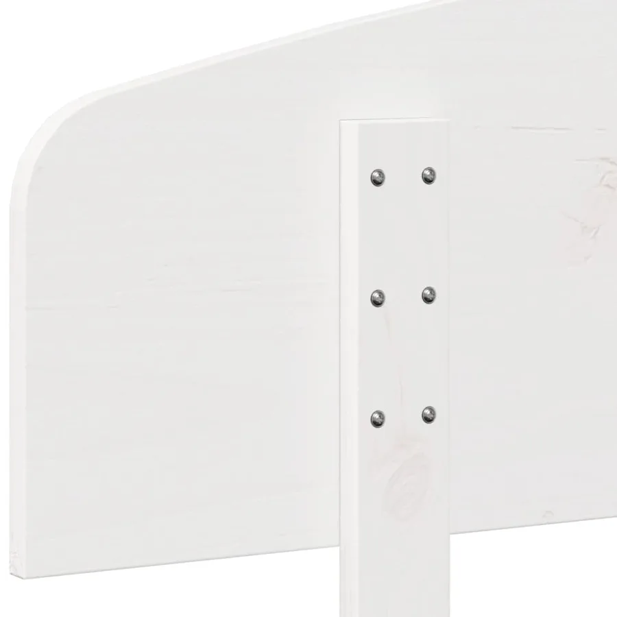 Tête de lit blanc 200 cm bois massif de pin - 7