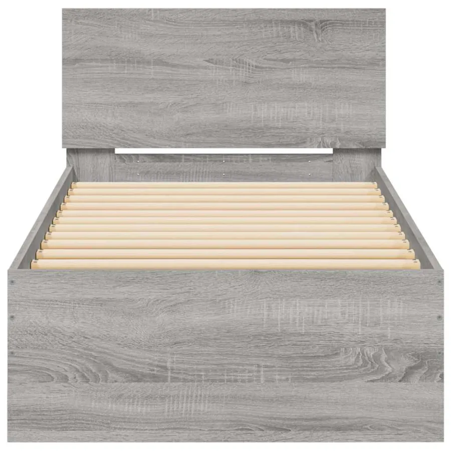 Cadre de lit sans matelas avec lumières LED 90x190 cm - 7