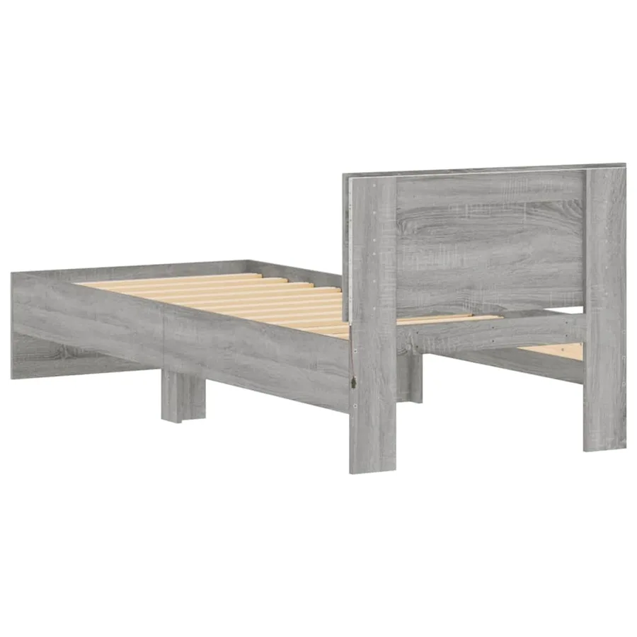 Cadre de lit sans matelas avec lumières LED 90x190 cm - 9