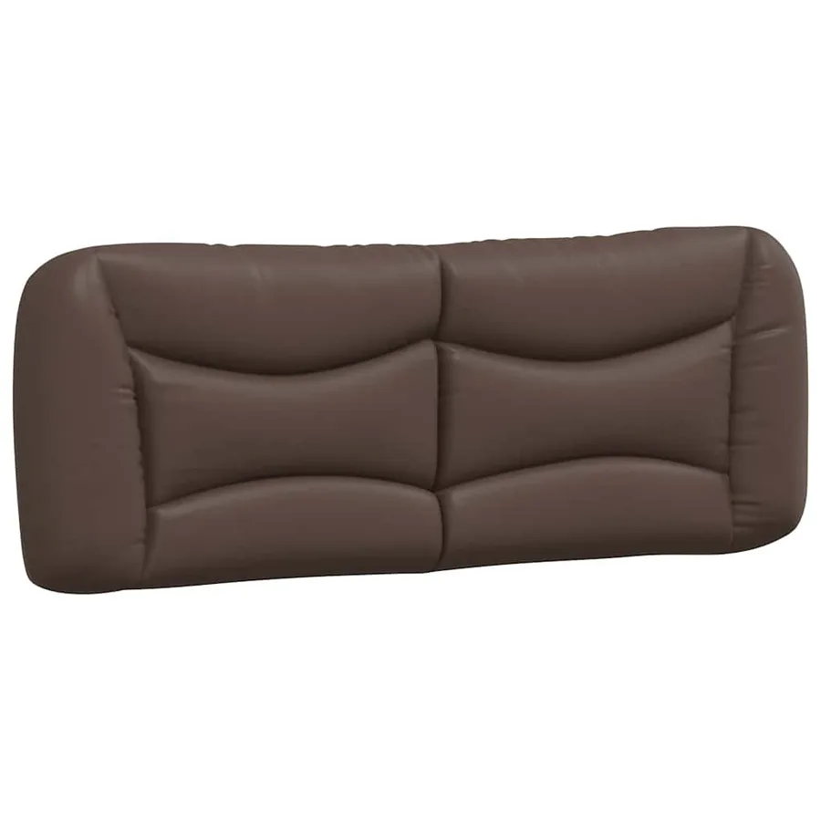 Cadre de lit sans matelas Hvar marron 140x190 cm similicuir - 8