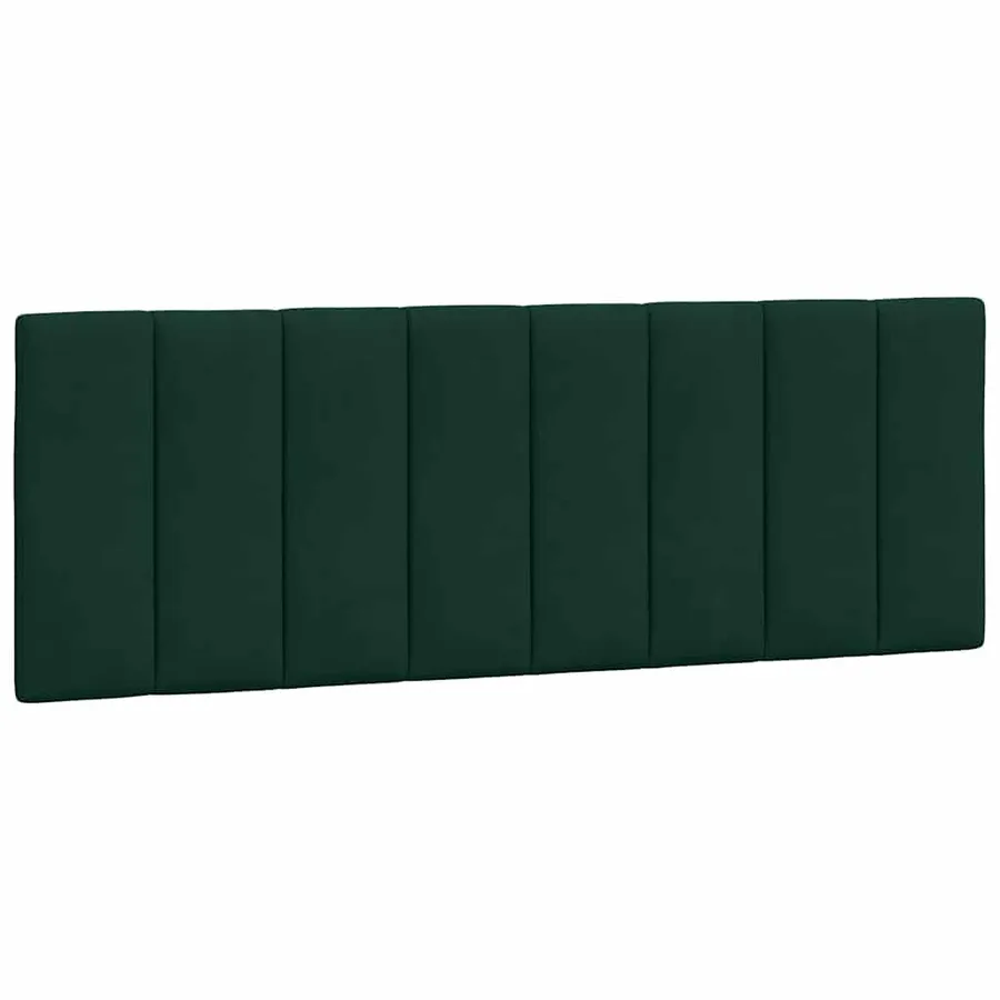 Cadre de lit sans matelas Hanko vert foncé 140x190 cm velours - 8