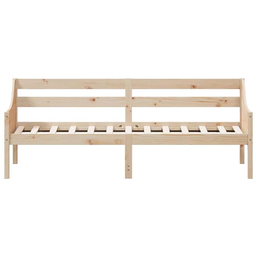 Lit de jour sans matelas 80x200 cm bois de pin massif - 4