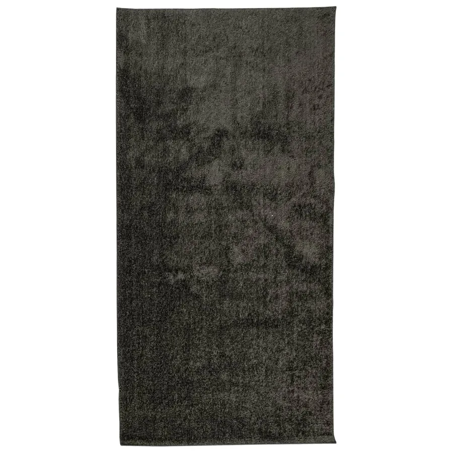 Tapis ISTAN à poils longs aspect brillant anthracite 100x200 cm - 2