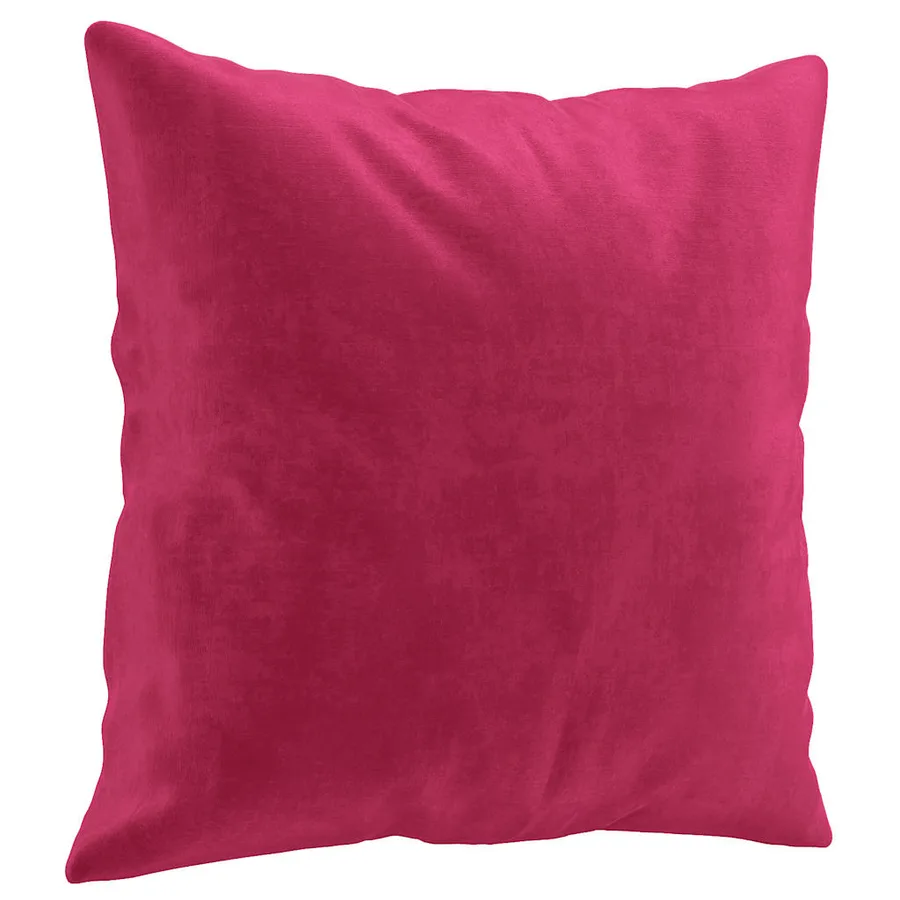 Canapé 2 places avec oreillers bordeaux 120 cm velours - 6