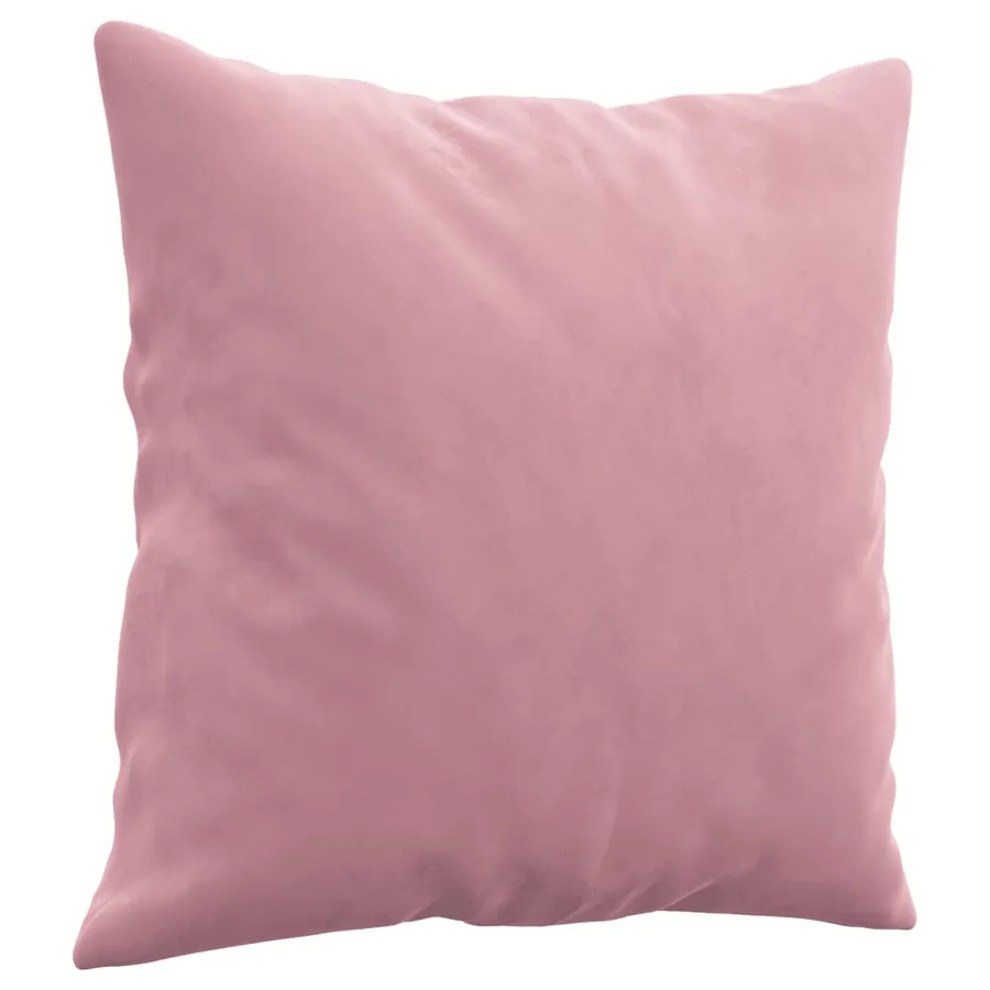 Ensemble de canapés 2 pcs avec coussins rose velours - 5