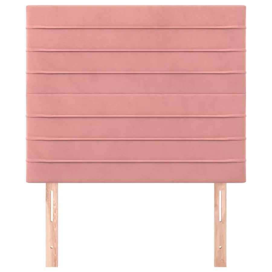 Tête de lit Rose 90x5x118/128 cm Velours - 3