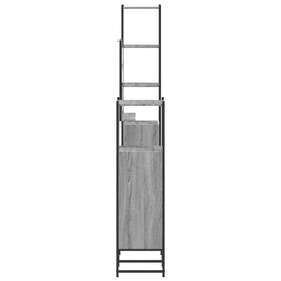 Ensemble d'armoires de salle de bain 4 pcs sonoma gris - 7