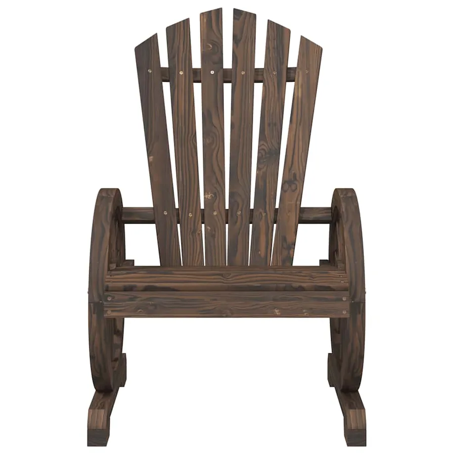 Chaises de jardin Adirondack lot de 2 bois de sapin massif - 5