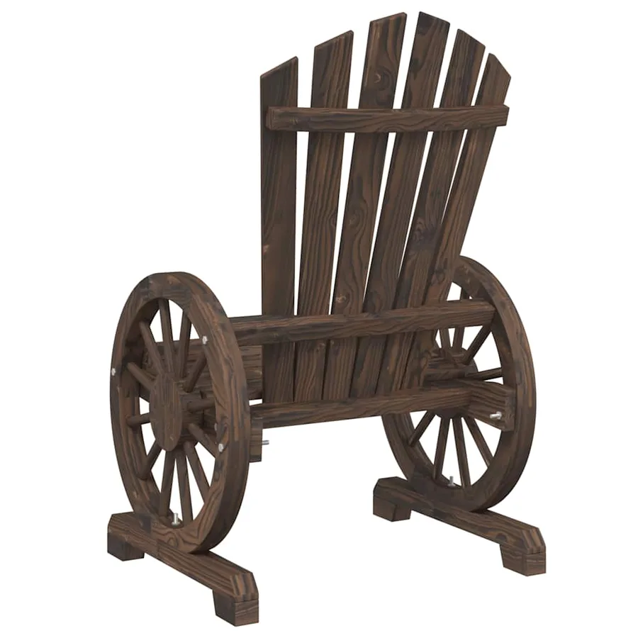 Chaises de jardin Adirondack lot de 2 bois de sapin massif - 7