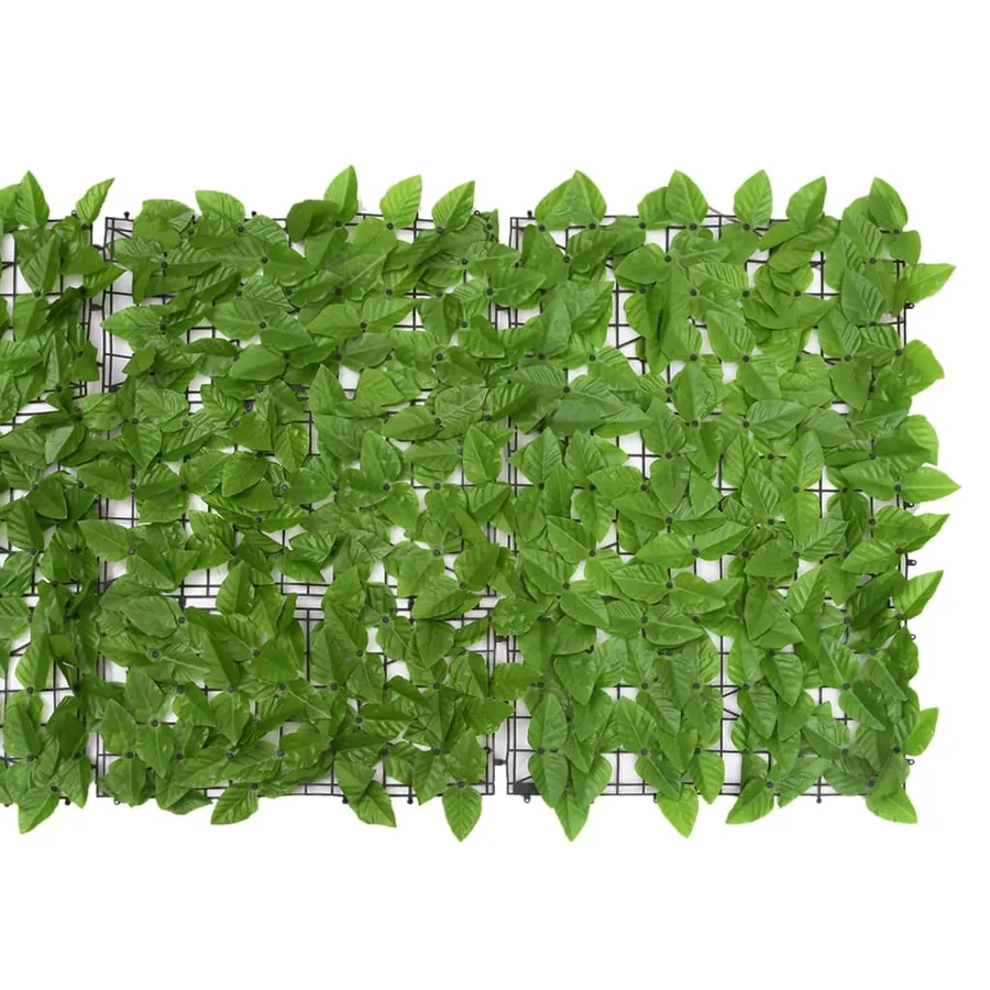 Écran de balcon avec feuilles vert 200x75 cm - 3
