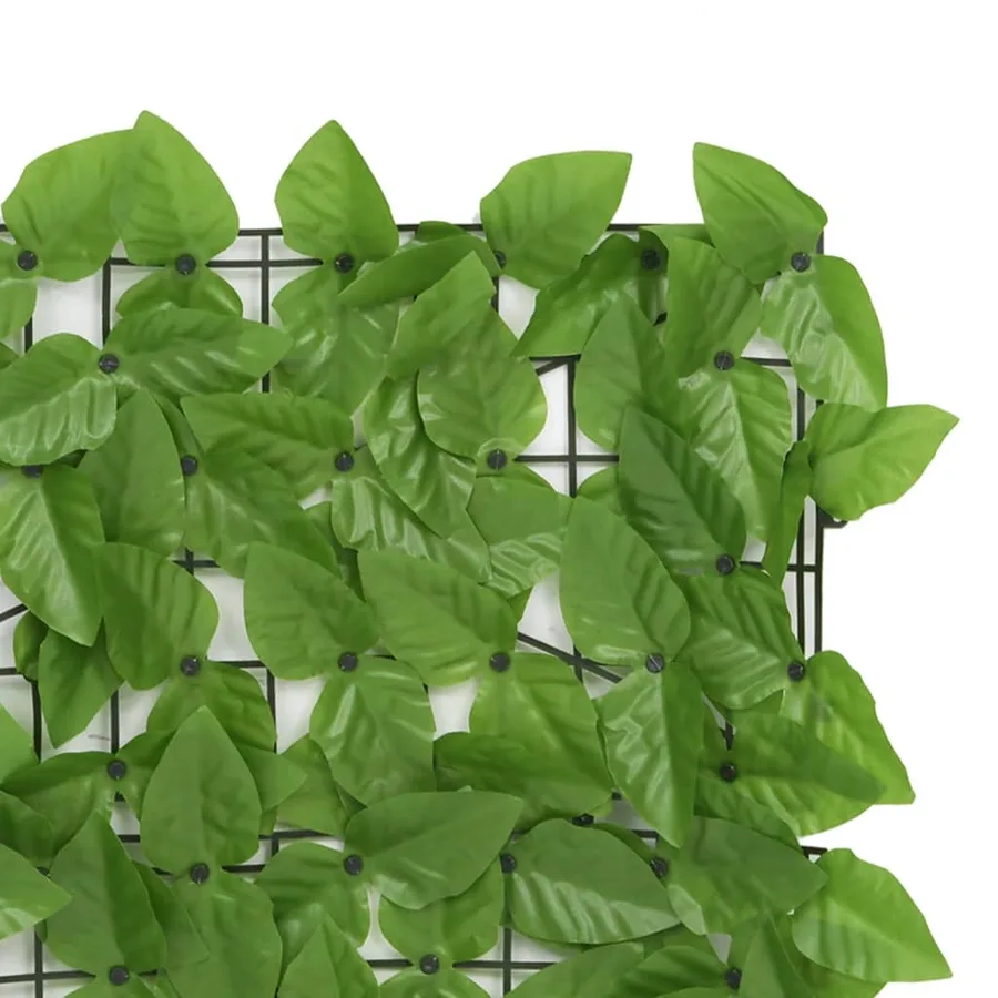 Écran de balcon avec feuilles vert 200x75 cm - 4