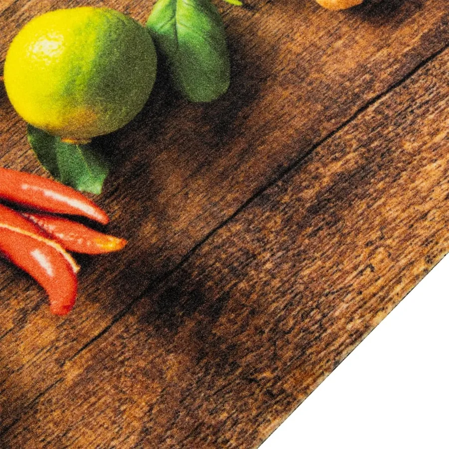 Tapis de cuisine lavable impression d'épices 60x180 cm velours - 3