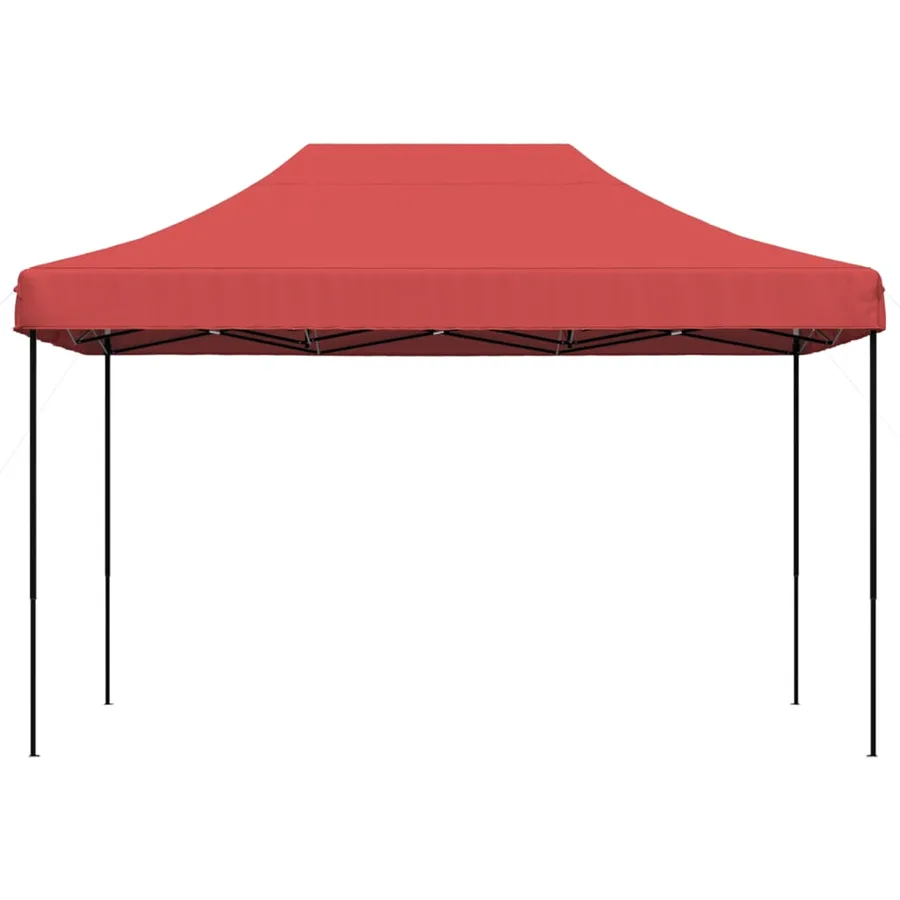 Tente de réception pliable escamotable bordeaux 410x279x315 cm - 3