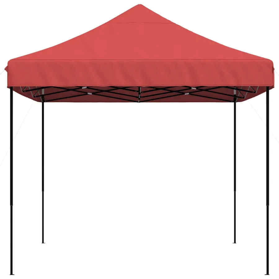 Tente de réception pliable escamotable bordeaux 410x279x315 cm - 4