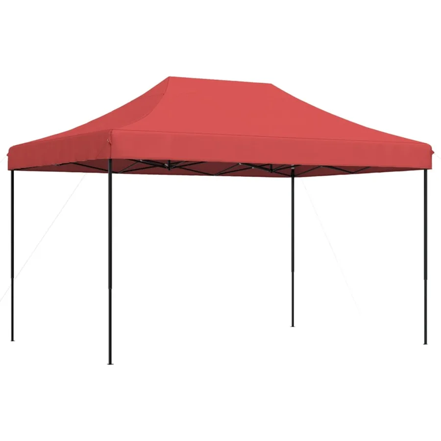 Tente de réception pliable escamotable bordeaux 410x279x315 cm - 5