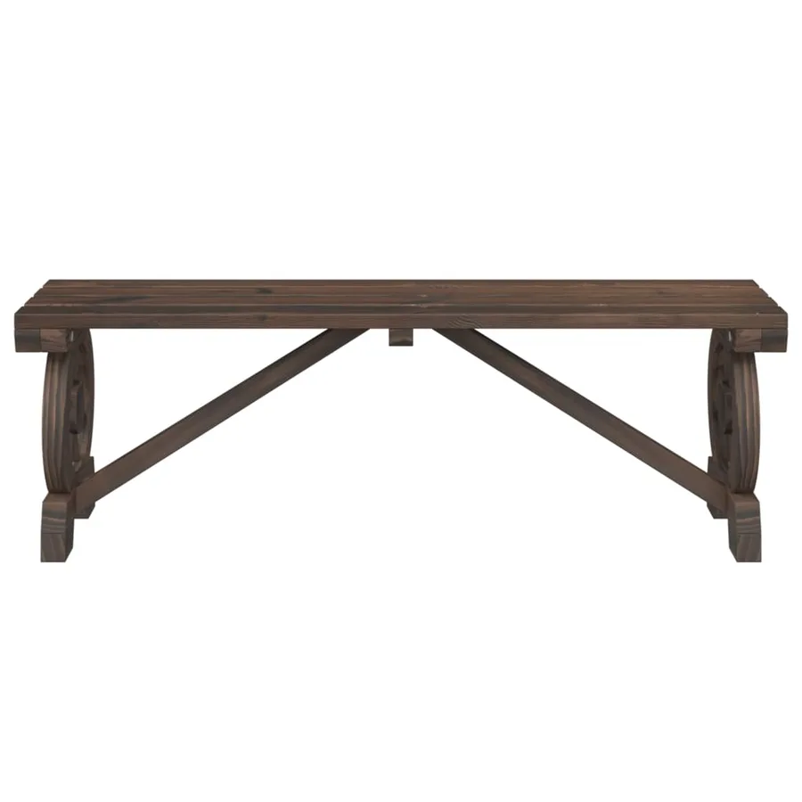 Bancs de jardin lot de 2 bois de sapin massif - 4