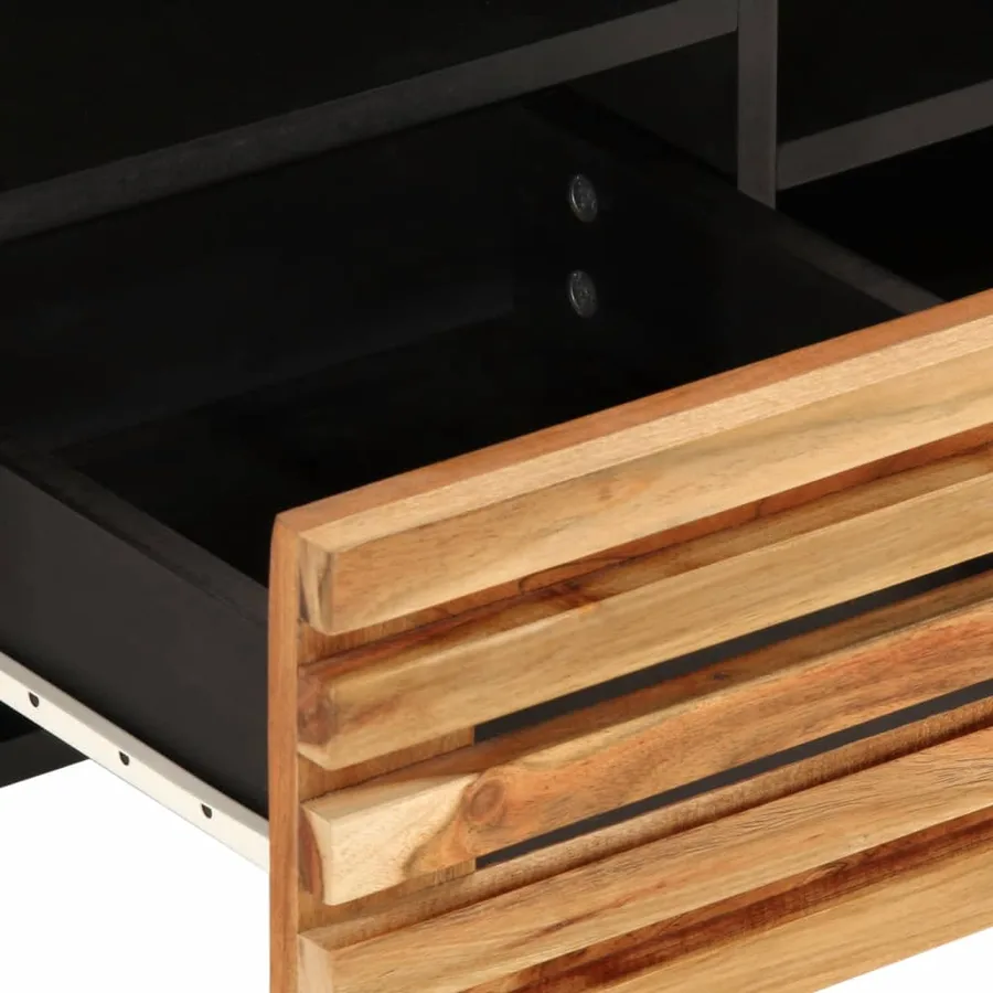 Meuble TV 100x34x46 cm bois d'acacia massif - 6