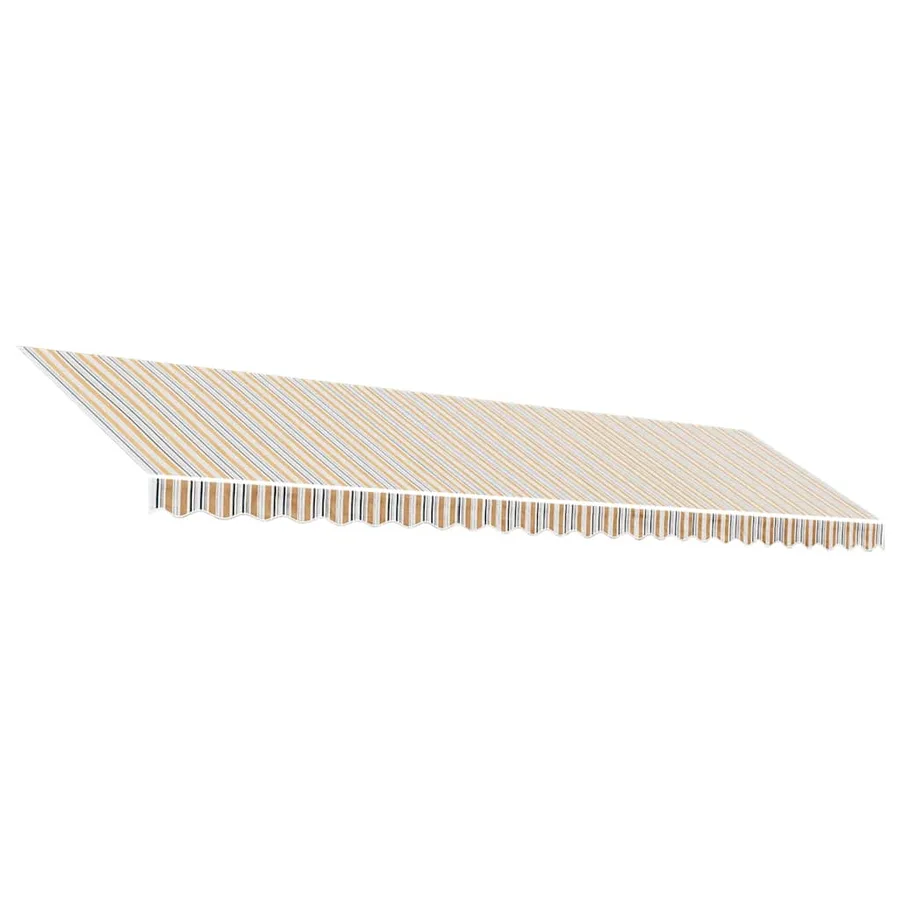 Tissu de remplacement pour auvent orange et bleu 6x3 m polyester - 2