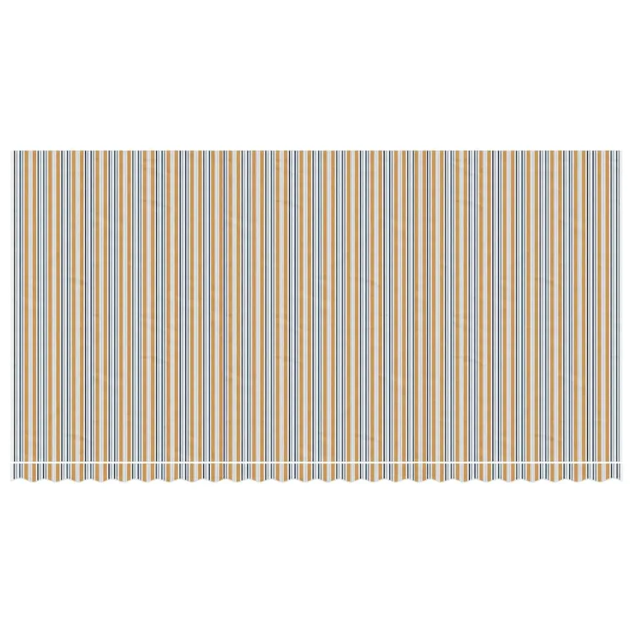 Tissu de remplacement pour auvent orange et bleu 6x3 m polyester - 3