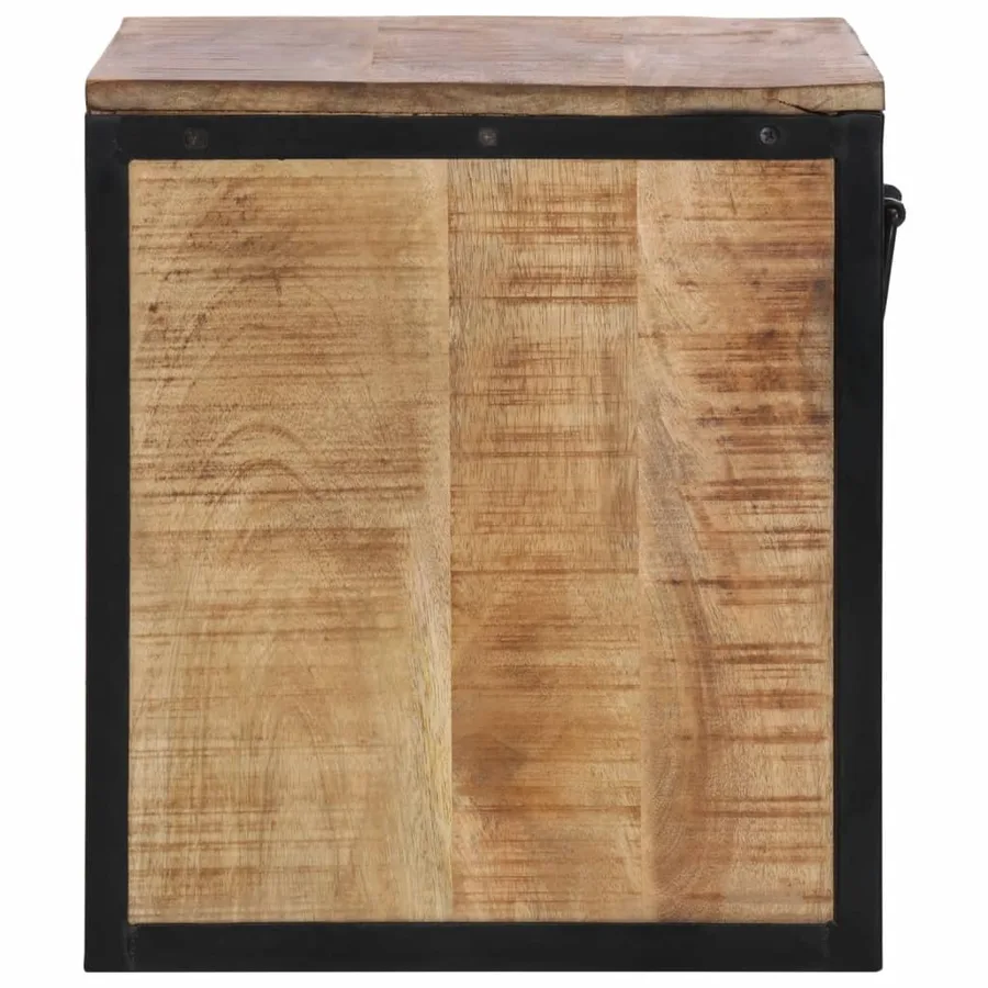 Table de chevet 40x35x40 cm bois de manguier massif - 4