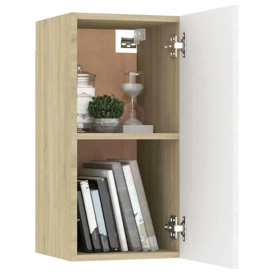 Ensemble de meubles TV 3 pcs Blanc et chêne sonoma - 5