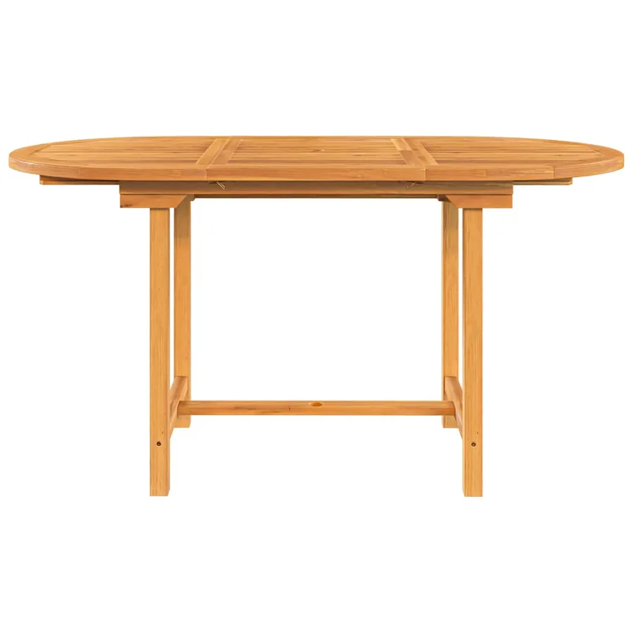 Table extensible de jardin 110-160x80x75 cm bois de teck solide - 5