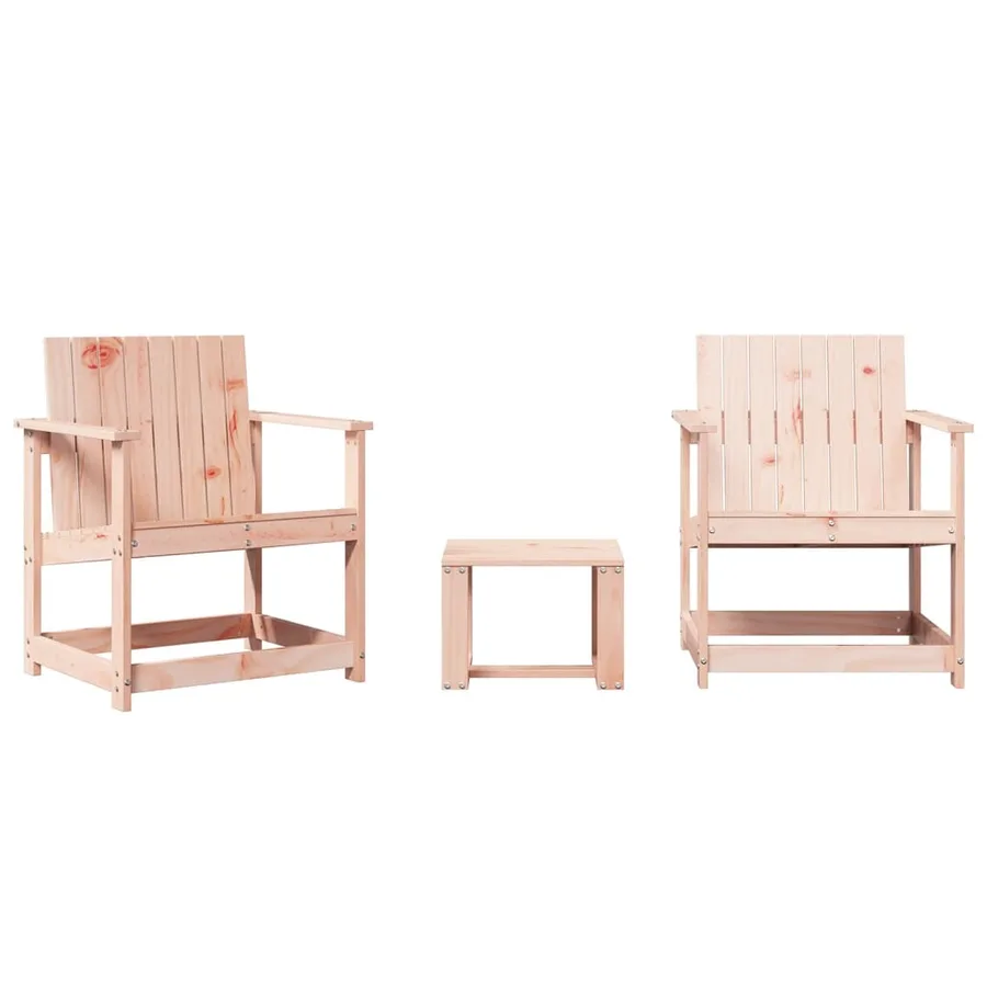 Salon de jardin 3 pcs bois massif douglas - 2