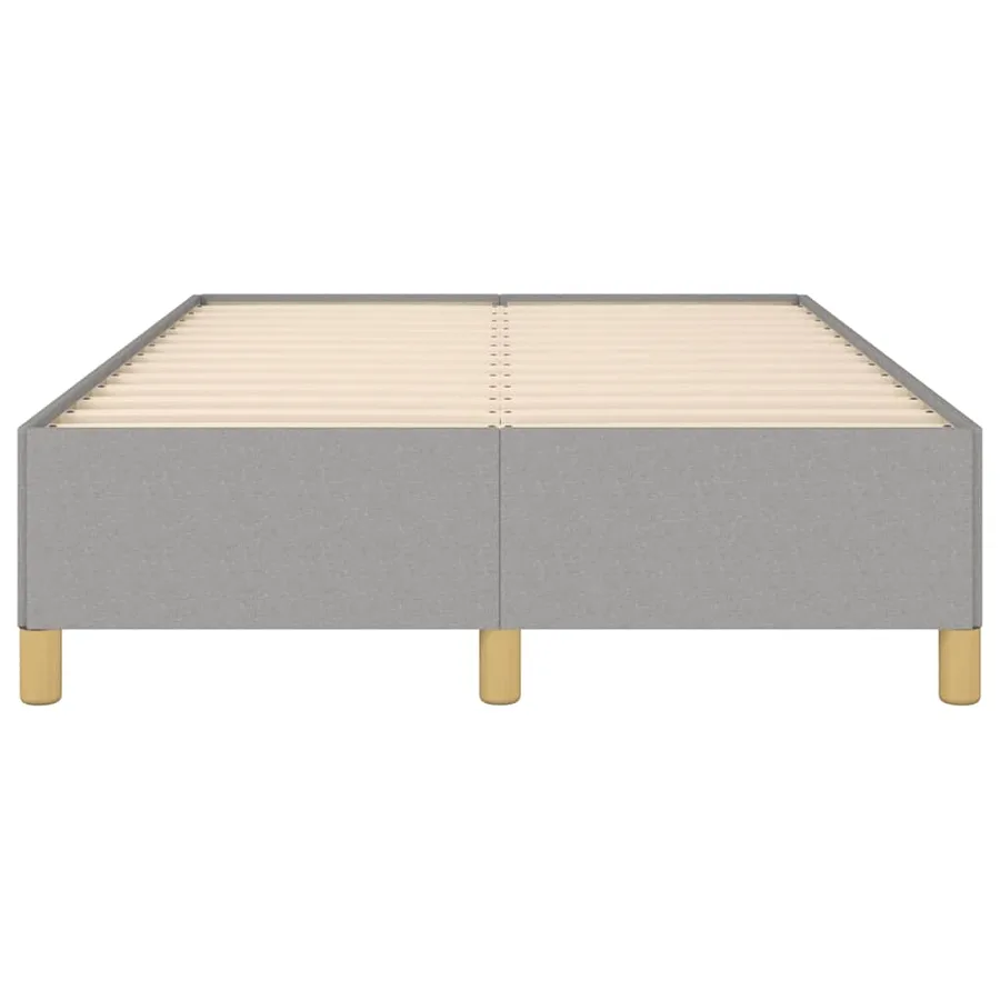 Cadre de lit sans matelas gris clair 120x190 cm tissu - 5