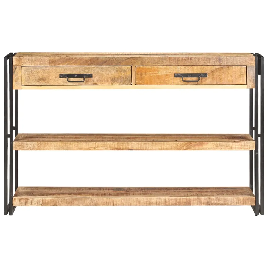 Buffet 120x30x75 cm Bois de manguier massif brut - 2