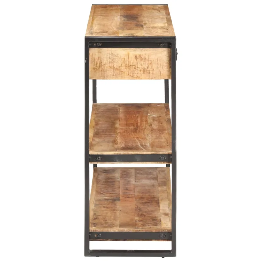 Buffet 120x30x75 cm Bois de manguier massif brut - 3