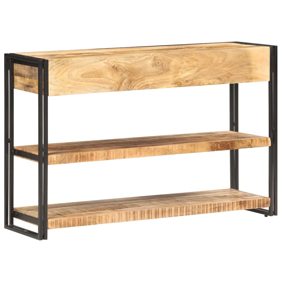 Buffet 120x30x75 cm Bois de manguier massif brut - 4