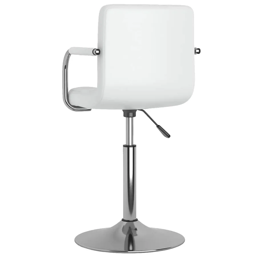 Chaises pivotantes à manger lot de 2 blanc similicuir - 6
