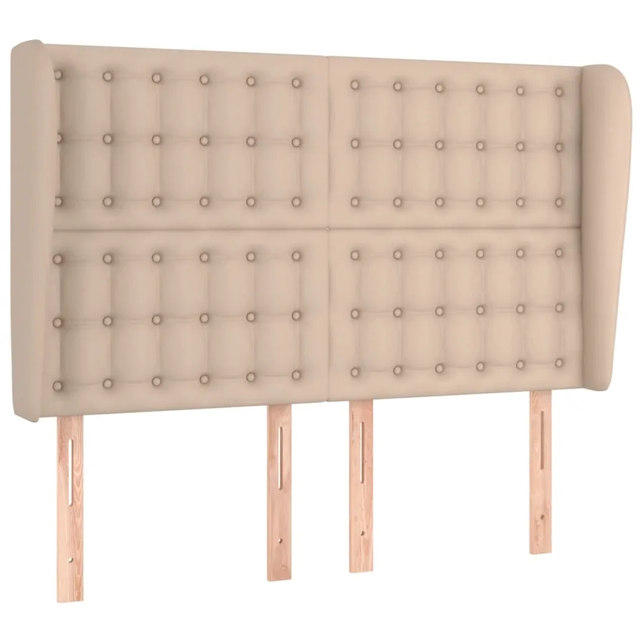 Tête de lit avec oreilles Cappuccino 147x23x118/128 cm - 2