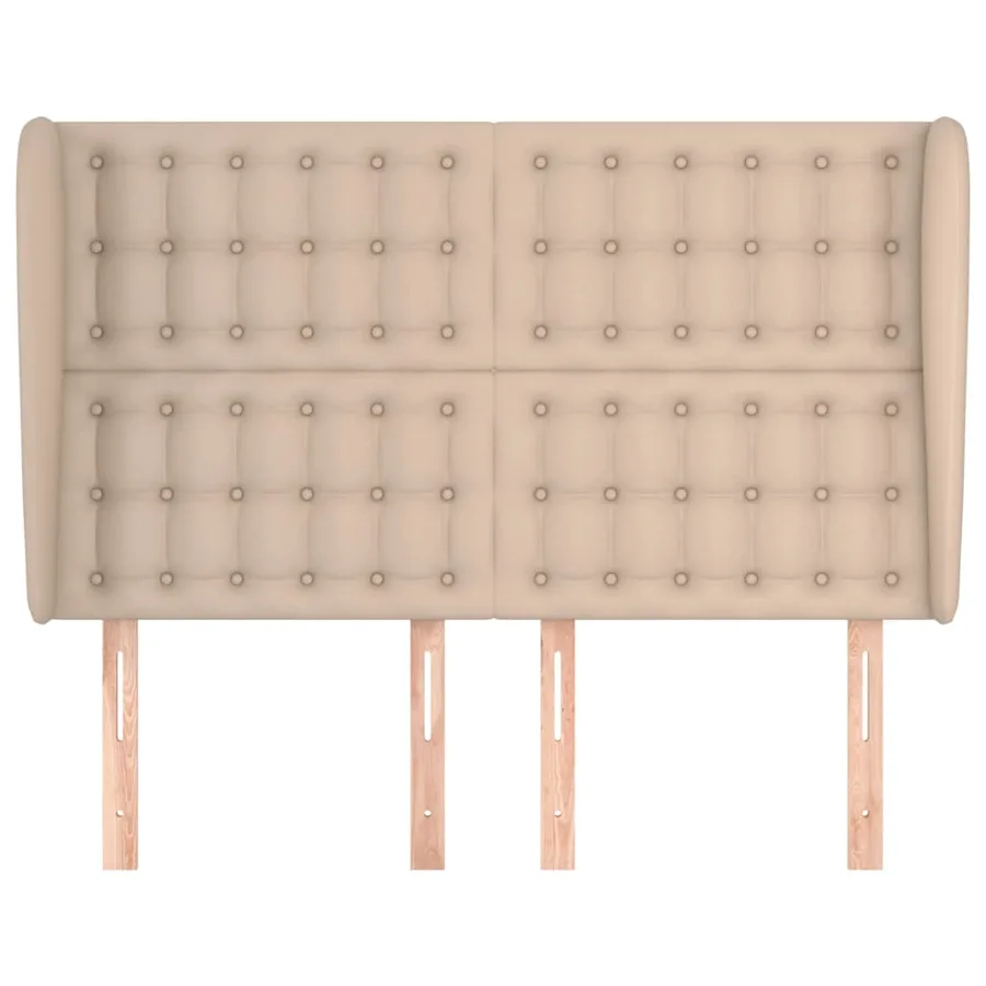 Tête de lit avec oreilles Cappuccino 147x23x118/128 cm - 3