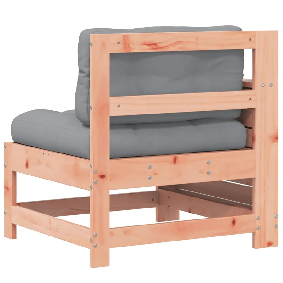 Canapé de jardin accoudoir avec coussin bois massif douglas - 6