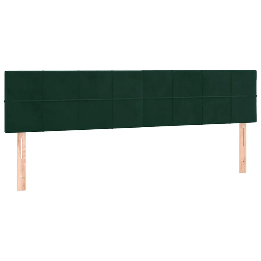 Sommier à lattes de lit et matelas Vert foncé 180x200cm Velours - 6