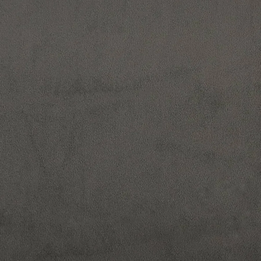 Cadre de lit sans matelas gris foncé 120x190 cm velours - 8