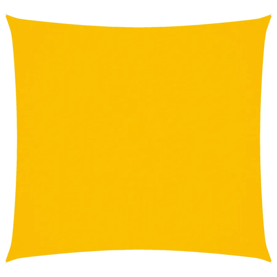 Voile de parasol tissu oxford carré 4x4 m jaune - 2