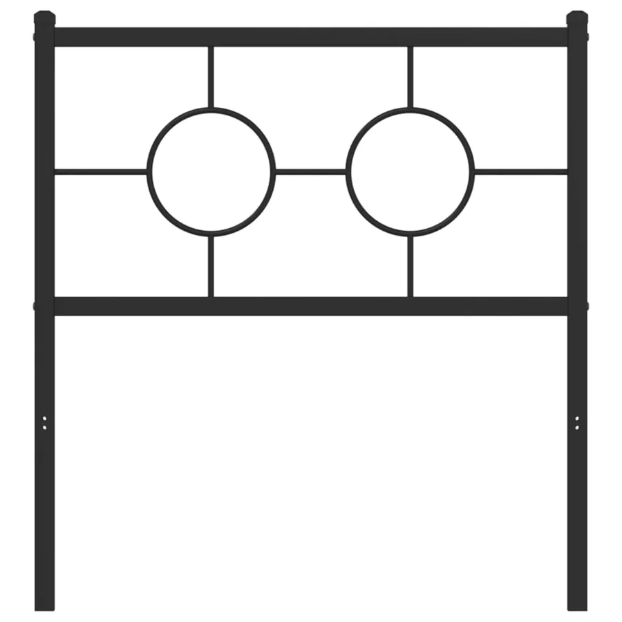 Tête de lit de remplacement métal noir 75 cm - 3
