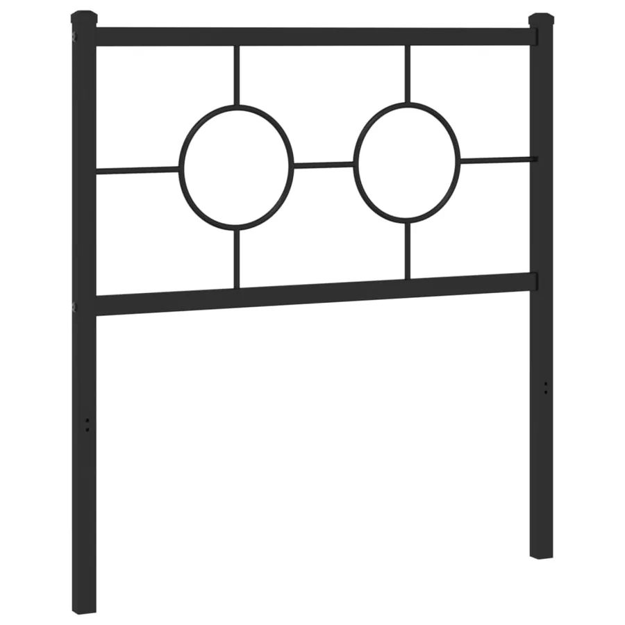 Tête de lit de remplacement métal noir 75 cm - 4