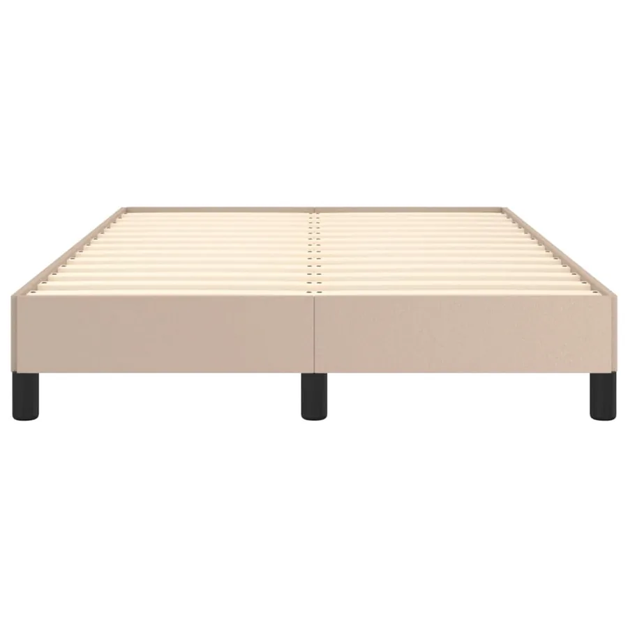 Cadre de lit sans matelas cappuccino 120x190 cm similicuir - 5
