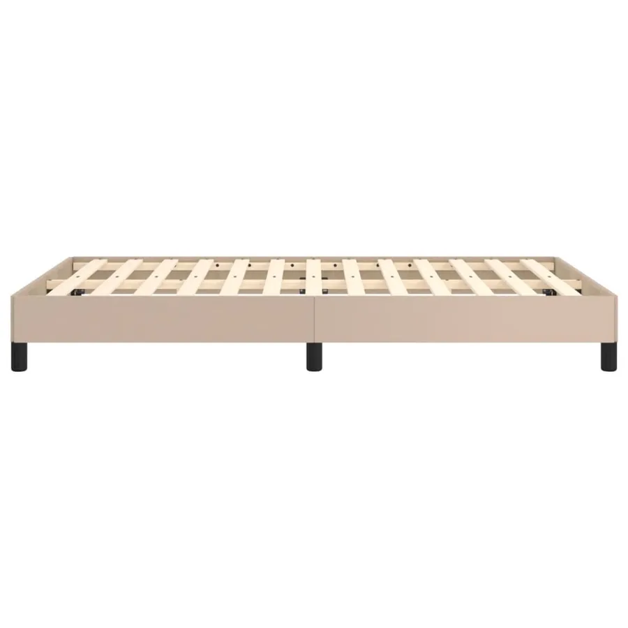 Cadre de lit sans matelas cappuccino 120x190 cm similicuir - 6
