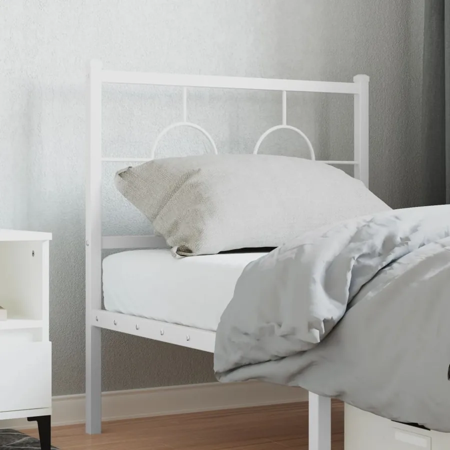 Tête de lit de remplacement métal blanc 75 cm