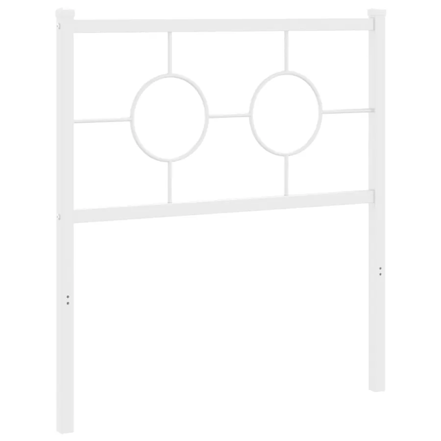 Tête de lit de remplacement métal blanc 75 cm - 2