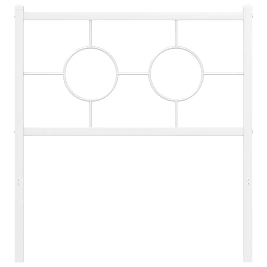 Tête de lit de remplacement métal blanc 75 cm - 3