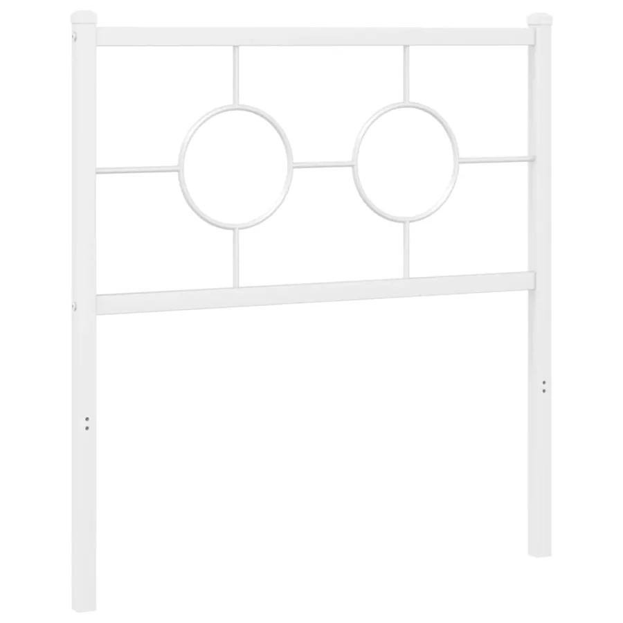 Tête de lit de remplacement métal blanc 75 cm - 4