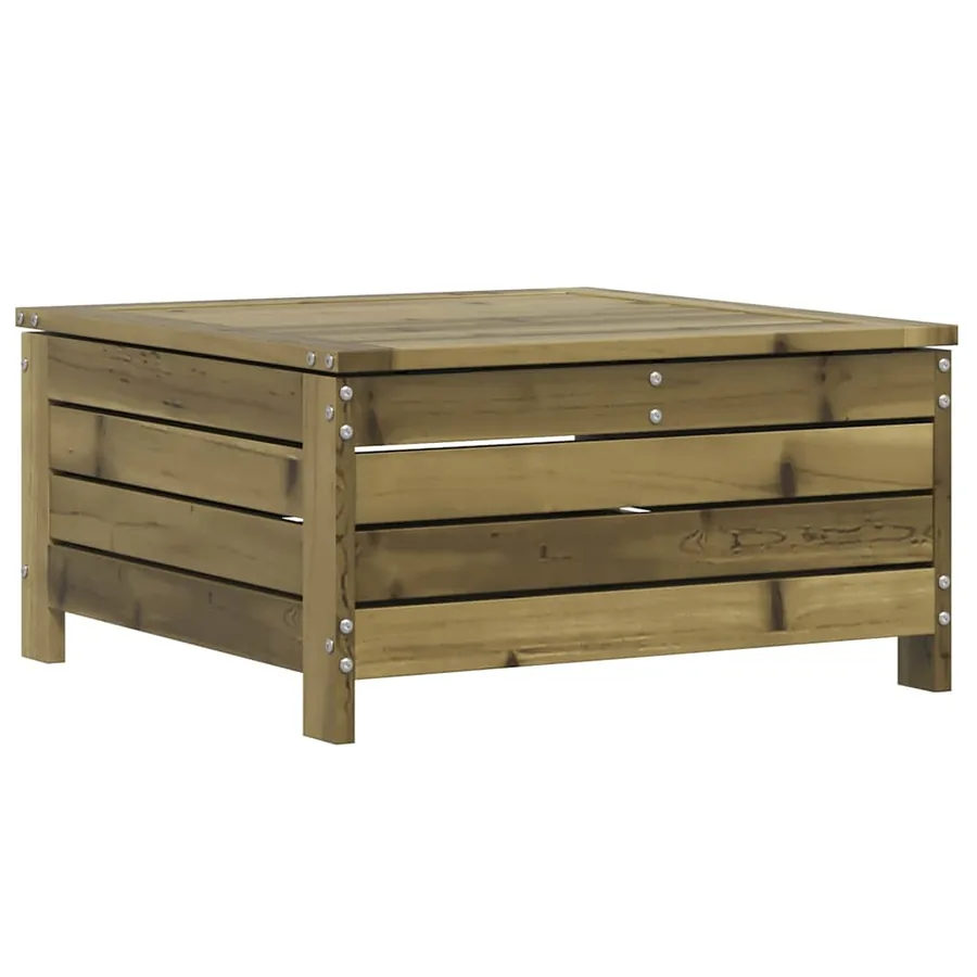 Repose-pied de jardin 62x63,5x32 cm bois de pin imprégné - 6
